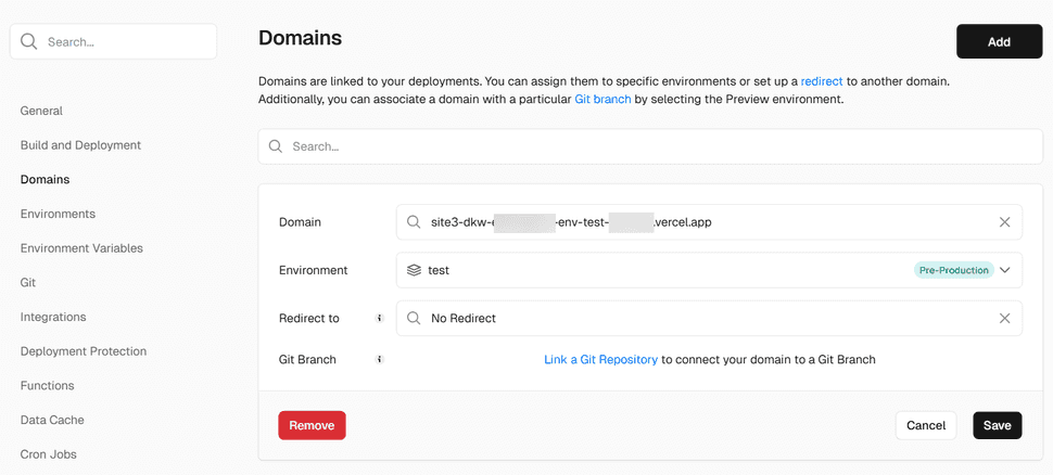 custom domains